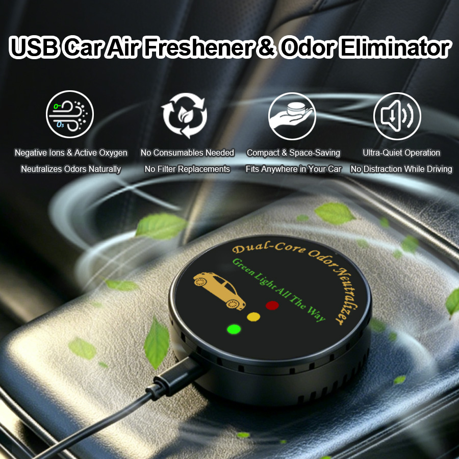 Odor Eliminator Car - Purificador de Aire para Auto, Sin