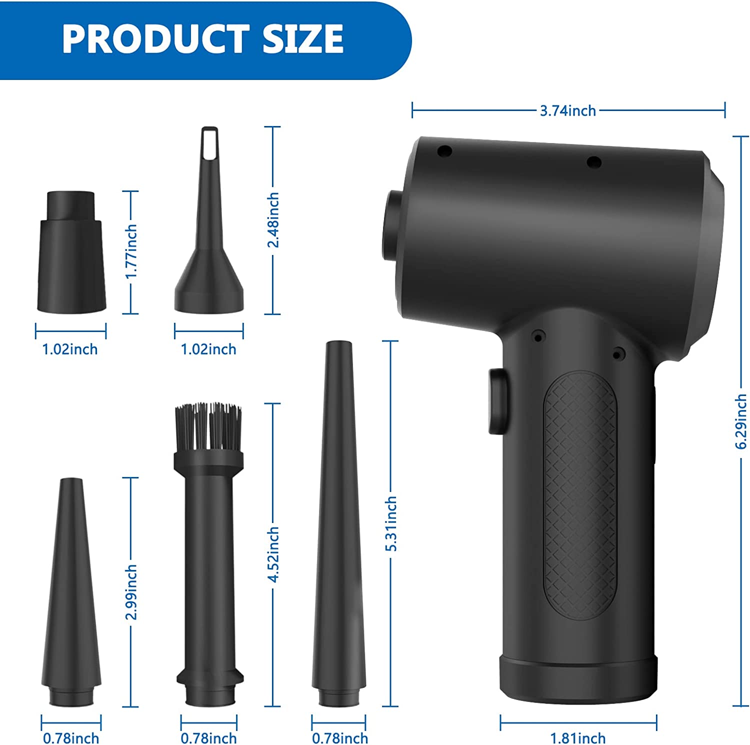 Plumero de aire comprimido par - Dryer Car Blower reseña y precio